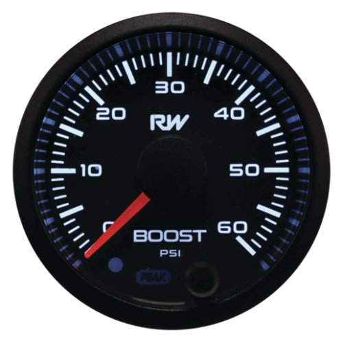 RACEWORKS 52MM ELECTRONIC DIESEL BOOST GAUGE KIT (60PSI)