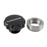 WELD ON STEEL DIFF FILLER WITH BLACK ALUMINIUM MALE CAP 1IN