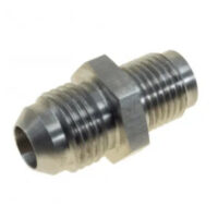 SS 1/2IN-20 INVERTED FLARE TO AN-6 MALE FLARE POWER STEERING ADAPTER
