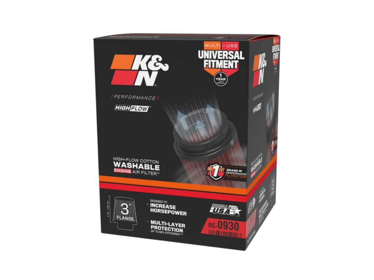 K&N UNIVERSAL CLAMP-ON AIR FILTER - Image 2