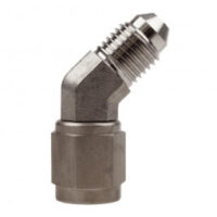 FEMALE TO MALE SWIVEL ELBOW AN-4 45DEG SS