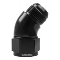 FEMALE TO MALE SWIVEL ELBOW AN-12 45DEG