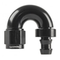 PUSH LOCK HOSE END AN-12 180DEG