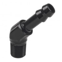 MALE NPT 1/8IN TO 1/4IN (AN-4) BARB 45DEG