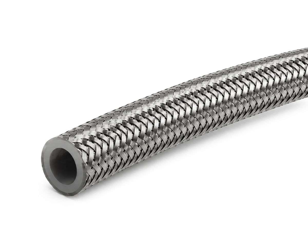 SS BRAIDED PTFE E85 HOSE AN-6 1 METRE