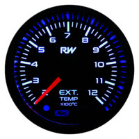 RACEWORKS 52MM ELECTRONIC EGT GAUGE KIT 200-1200DEG
